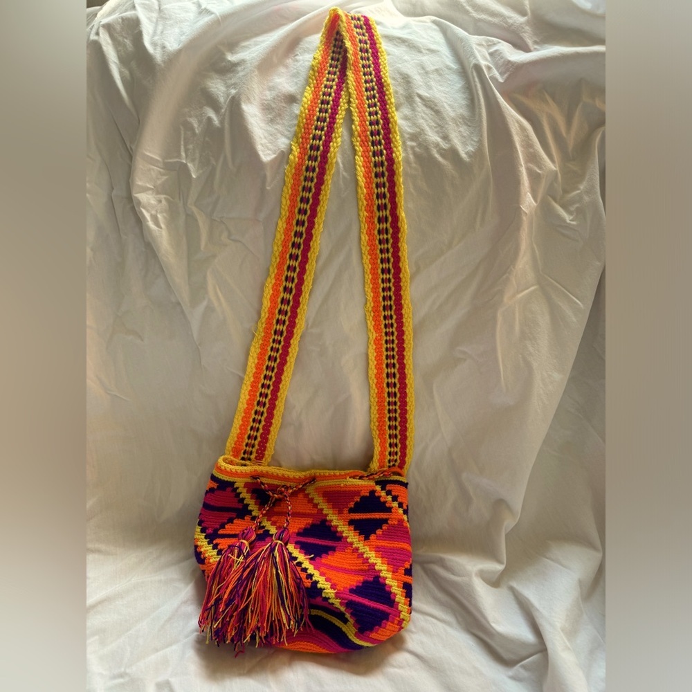 Colombian Handmade Crochet shoulder bag!